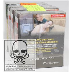 4 PKS OF 25 XPORT A MEDIUM CIGARETTES REG SIZE