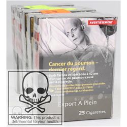 6 PACKS OF 25 XPORT A FULL CIGARETTES KING.