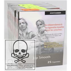 5 PACKS OF 25 JPP SMOOTH CIGARETTES KING.