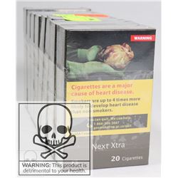 8 PACKS OF 20 NEXT EXTRA CIGARETTES. KING SIZE.