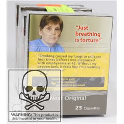 5 PACKS OF 25 NEXT ORIGINAL CIGARETTES. KING.