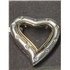 Image 1 : 57) 14K WHITE AND YELLOW GOLD DIAMOND SET HEART