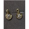 Image 1 : 54) 10K YELLOW GOLD PAIR OF DIAMOND EARRINGS