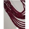 Image 2 : 4) 14 STRAND NATURAL RUBY NECKLACE OF GRADUATED