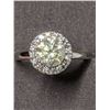 Image 2 : 30) 14K WHITE GOLD DIAMOND RING SIZE 6-1/2