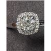 Image 1 : 32) 14K WHITE GOLD DIAMOND RING SIZE 7