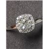 Image 2 : 32) 14K WHITE GOLD DIAMOND RING SIZE 7