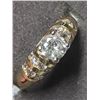 Image 1 : 33) 14K YELLOW & WHITE GOLD DIAMOND RING SIZE 6.5