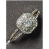 Image 2 : 34) 14K WHITE & YELLOW GOLD DIAMOND RING SIZE 7