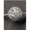 Image 1 : 37) 14K WHITE GOLD DIAMOND RING SIZE 7.5, ROUND
