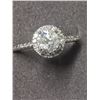 Image 2 : 37) 14K WHITE GOLD DIAMOND RING SIZE 7.5, ROUND