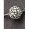 Image 1 : 48) 14K WHITE GOLD DIAMOND RING SIZE 7, ROUND