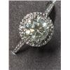 Image 2 : 48) 14K WHITE GOLD DIAMOND RING SIZE 7, ROUND