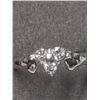 Image 1 : 47) 10K WHITE GOLD DIAMOND RING SIZE 6, SET WITH