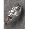 Image 2 : 47) 10K WHITE GOLD DIAMOND RING SIZE 6, SET WITH