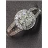 Image 1 : 46) 14K WHITE GOLD DIAMOND RING SIZE 7