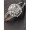 Image 2 : 46) 14K WHITE GOLD DIAMOND RING SIZE 7