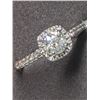 Image 1 : 43) 14K WHITE GOLD DIAMOND RING, SIZE 7, ROUND