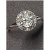Image 1 : 41) 14K WHITE GOLD DIAMOND RING SIZE 5