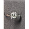Image 1 : 40) 14K WHITE GOLD DIAMOND RING SIZE 7