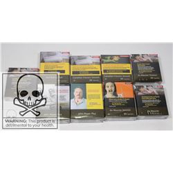 9 PKS OF 20/25 CIGARETTES ASSORTED BRANDS REG/KING