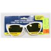Image 1 : PAIR OF WHITE FRAMED NIGHT VISION GLASSES WITH