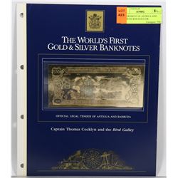 GOVERNMENT OF ANTIGUA AND BARBUDA $100 GOLD 23K