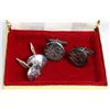Image 1 : 2 SETS OF STERLING SILVER CUFFLINKS