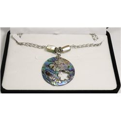 MOTHER OF PEARL PENDANT & CHAIN