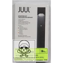 NEW JUUL STARTER VAPE. INCLUDES CHARGER AND 4 JUUL