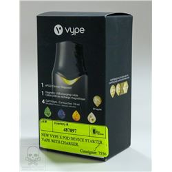 NEW VYPE E POD DEVICE STARTER VAPE WITH CHARGER.