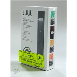 NEW JUUL STARTER VAPE. INCLUDES CHARGER AND 4 JUUL