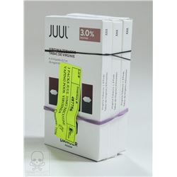 3 PACKS JUUL 35MG NICOTINE VAPING PODS. VIRGINIA