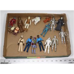 LOT OF 17 VINTAGE STAR WARS ACTION FIGURES,
