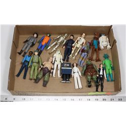 LOT OF 17 VINTAGE STAR WARS ACTION FIGURES,