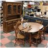 Image 1 : WOOD- DINING ROOM SET INCLUDE BUFFET AND HUTCH