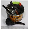 Image 1 : VINTAGE SANKA COFFEE TIN WITH TOBACCO PIPES