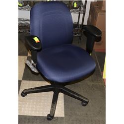 NEW BLUE HYDRAULIC LIFT OFFICE CHAIR