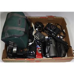 LARGE FLAT OF CAMERA EQUIPMENT - CANON