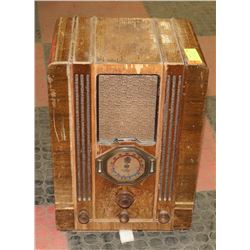 ANTIQUE CROSLEY DE FOREST TOMBSTONE RADIO WORKING