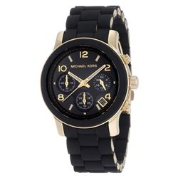 NEW MICHAEL KORS BLACK 39MM TRIPLE CHRONO MSRP$371