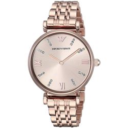 NEW EMPORIO ARMANI ROSE GOLD TONE WATCH MSRP $485