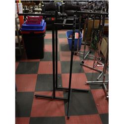 BLACK CLOTHES RACK ON WHEELS