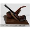 Image 1 : BRIGHAM CIGAR STAND WITH 2 PIPES SANTAM MEDICO