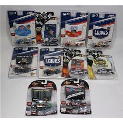 1:64 DIE CAST NASCAR COLLECTION OF 10 CARS