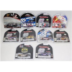 1:64 DIE CAST NASCAR COLLECTION OF 10 CARS