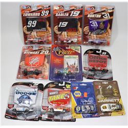 1:64 DIE CAST NASCAR COLLECTION OF 10 CARS