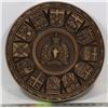 Image 1 : 1960'S SOLID WOOD CARVED R.C.M.P. CREST WALL SIGN