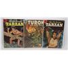 Image 1 : LOT OF 3 10 CENT COMICS TUROK TARZAN PICTURE