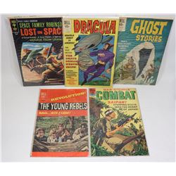 LOT OF 5 VINTAGE ESTATE COMICS WAR AND MORE